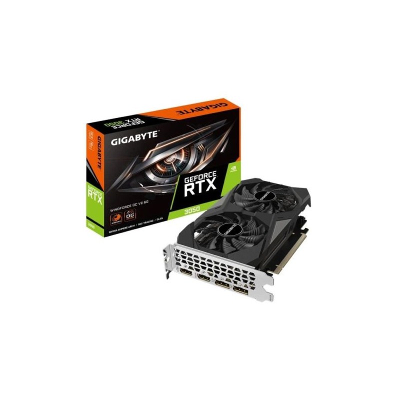 Tarjeta Gráfica GIGABYTE GeForce RTX 3050 WindForce OC V2 6GB GDDR6 - 9VN305WO62-00-G10
