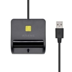 Lector  de Tarjetas Externo AISENS ASCR-SN02SD-BK - USB 2.0 · DNI · Negro