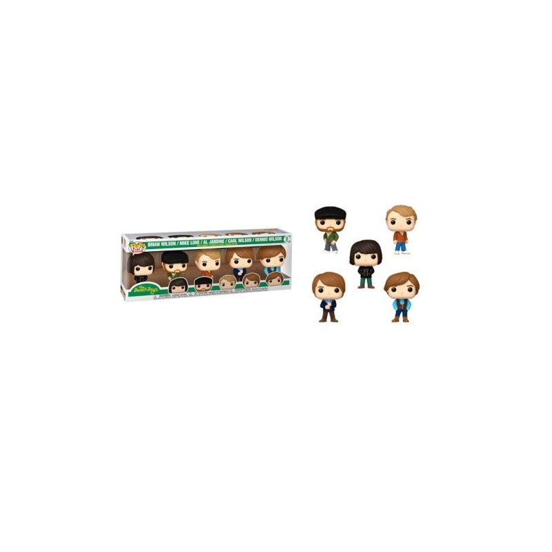 Pack 5 FUNKO POP Brian Wilson, Mike Love, Al Jardine, Carl Wilson y Dennis Wilson - The Beach Boys - 889698840231