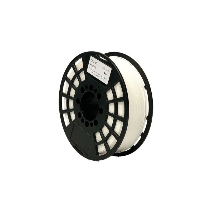 Filamento 3D GST3D PLA 1.75mm 1Kg Blanco - GST3D-WHITE