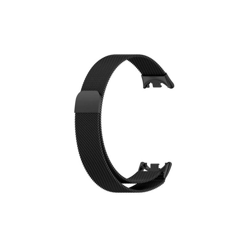 Correa para Smartband XIAOMI - Redmi Smart Band 9 /8 · Milanesa · Magnética · Negro