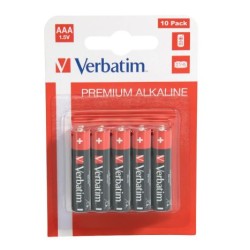 Pack 10 Pilas Alcalinas VERBATIM LR03 - 1.5V AAA