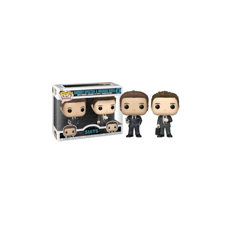 Pack 2 FUNKO POP Harvey Specter y Michael Ross - Suits - 889698839686