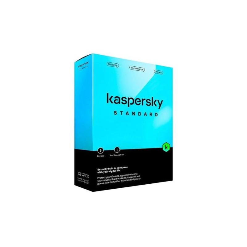 Antivirus KASPERSKY Standard KL1041S5EFS-MSBES - 5 Dispositivos · 1 Año