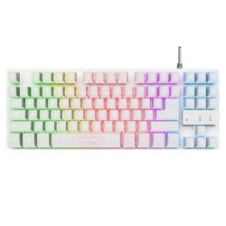 Teclado Gaming TRUST GXT833 Thado - USB 2.0 · Cable 150cm · RGB · Blanco
