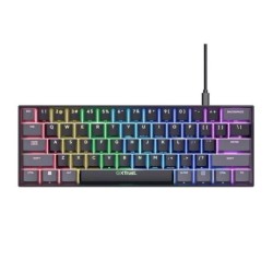 Teclado Gaming Mecánico TRUST GXT867 Acira - USB 2.0 · Cable 150cm · RGB · Negro