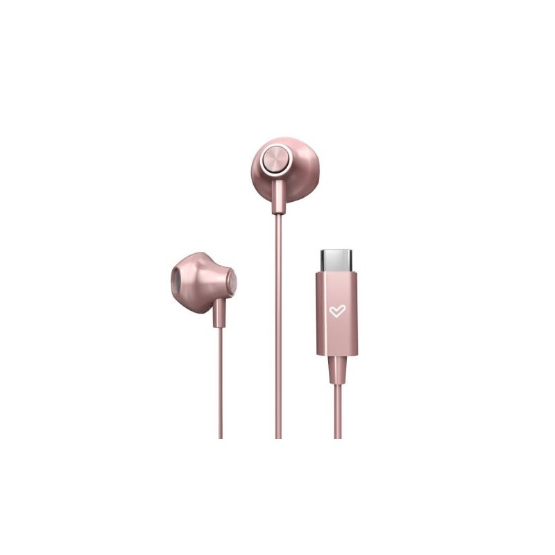 Auriculares con Cable ENERGY SISTEM EasyPods - USB Tipo C · Microfono · Rosa