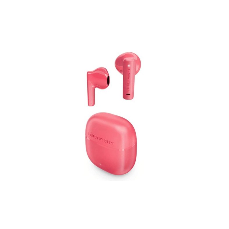 Auriculares Inalámbricos ENERGY SISTEM StreetMusic - BT 5.4 · Microfono · Estuche de Carga · Rosa