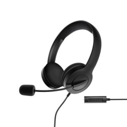 Auriculares Diadema con Cable ENERGY SISTEM - Jack 3.5mm · USB · Microfono Retráctil · Negro