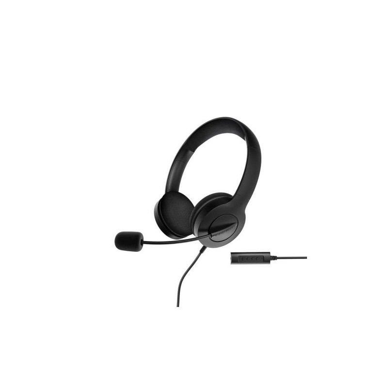 Auriculares Diadema con Cable ENERGY SISTEM - Jack 3.5mm · USB · Microfono Retráctil · Negro