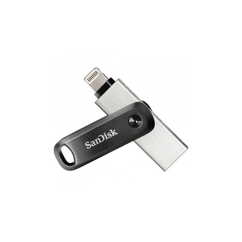 Pendrive SANDISK iXpand Go - 256GB · USB 3.0 · Negro/Plata