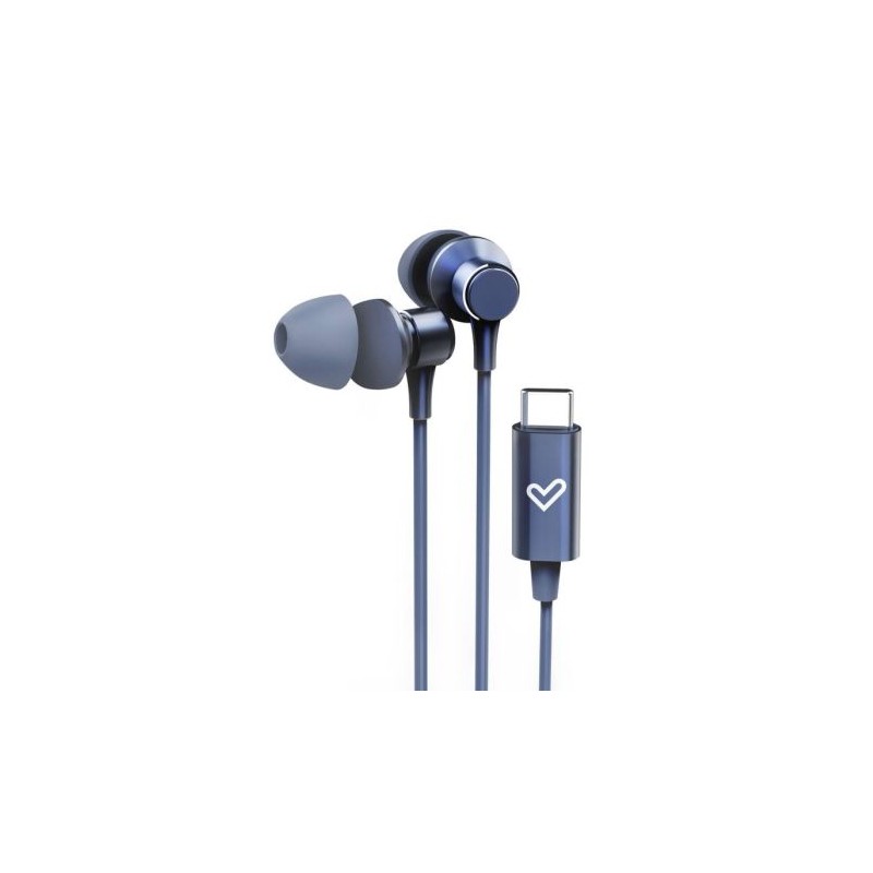 Auriculares con Cable ENERGY SISTEM Metallized - USB Tipo C · Microfono · Azul