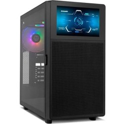 Caja Semitorre NOX Hummer Bios - ATX · Micro-ATX · Mini ITX · 2x3.5 · 3x2.5 · USB 3.2 · Negro