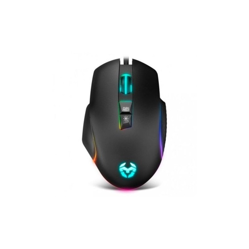 Ratón Gaming con Cable KROM Keos  - USB · 6400DPI · Negro