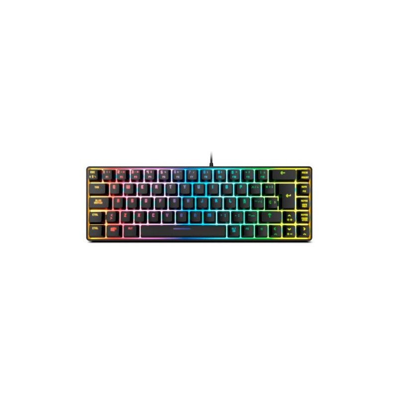 Teclado Gaming con Cable KROM Kalista - USB 2.0 · Cable 150cm · RGB · Negro