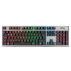 Teclado Gaming Mecánico con Cable  KROM Kernel - USB · Cable 180cm · RGB · Negro