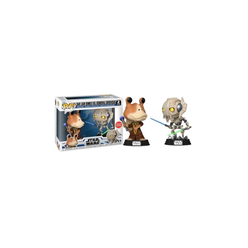 Pack 2 FUNKO POP Jar Jar Binks VS General Grievous - Star Wars Edición Especial - 889698768627