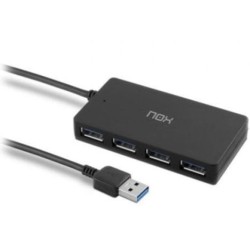 HUB USB 3.0 Compacto 4xUSB · Negro