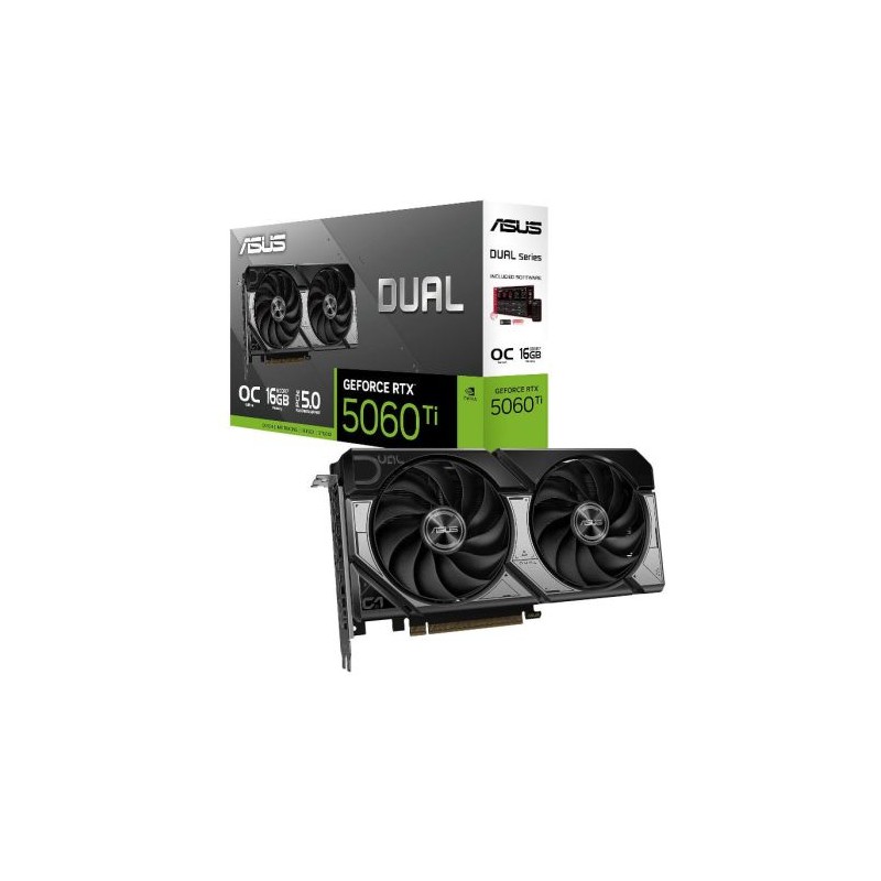 Tarjeta Gráfica ASUS Dual GeForce RTX 5060 16GB GDDR7 - 90YV0MH0-M0NA00