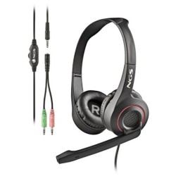 Auriculares con Diadema NGS MSX 10 Pro - Jack 3.5mm · Cable 1,8m · Micrófono · Negro