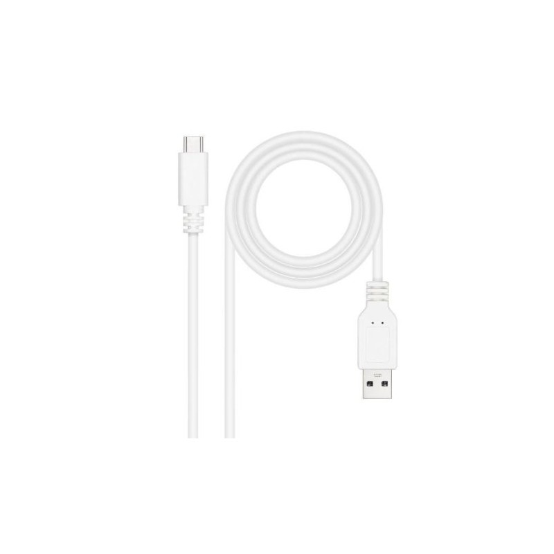 Cable USB 2.0/M a USB Tipo C/M - 2m · Blanco