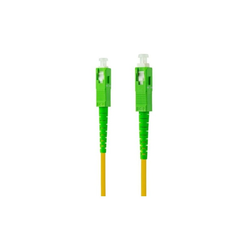 Cable de Fibra Optica Latiguillo SC/APC a SC/APC - 1m · Amarillo