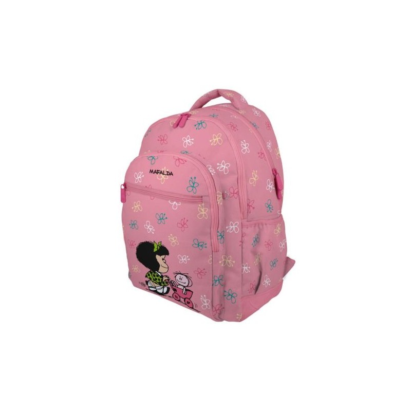 Mochila Escolar GRAFOPLAS Mafalda - 4 bolsillos · 30L · Adaptable a Carro