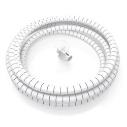 Organizador de Cables en Espiral Flexible AISENS A151-0917 - 1m · Blanco