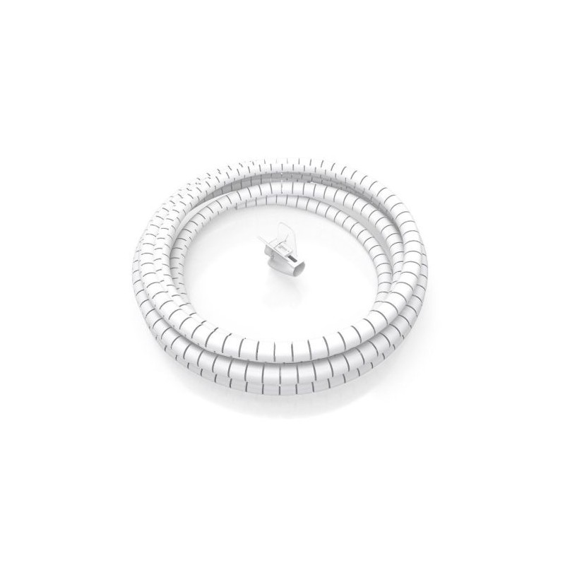 Organizador de Cables en Espiral Flexible AISENS A151-0917 - 1m · Blanco