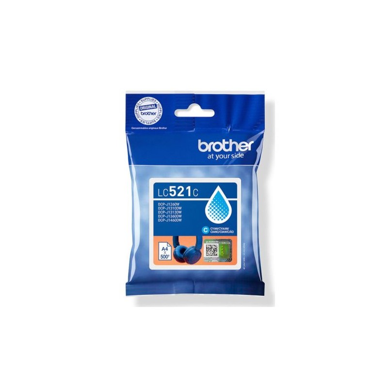 Cartucho  Original BROTHER LC521 Cian - LC521C [PAG-500]