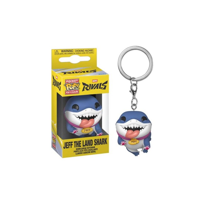 Llavero POCKET POP Jeff el Tiburón Terrestre Marvel Rivals - 889698881722