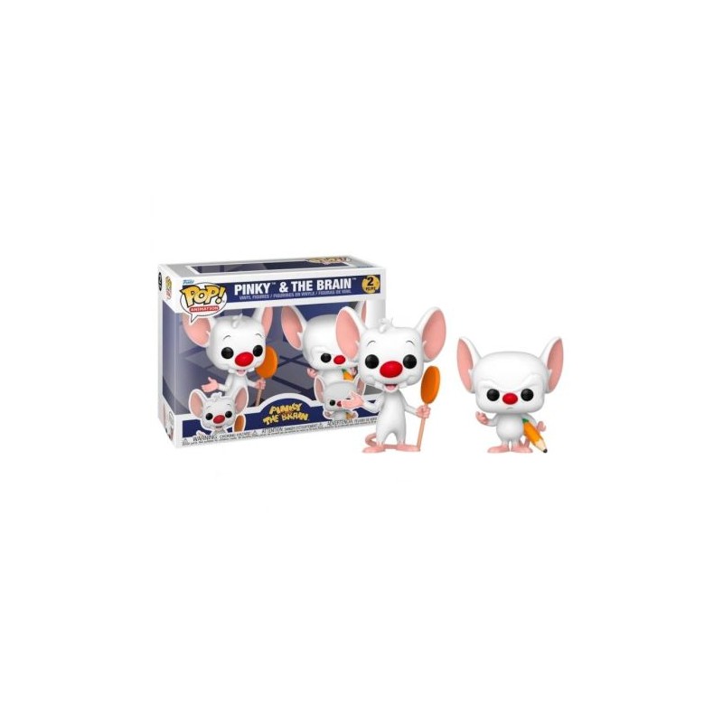Pack 2 FUNKO POP Pinky y Cerebro - Cartoon Network - 889698866941