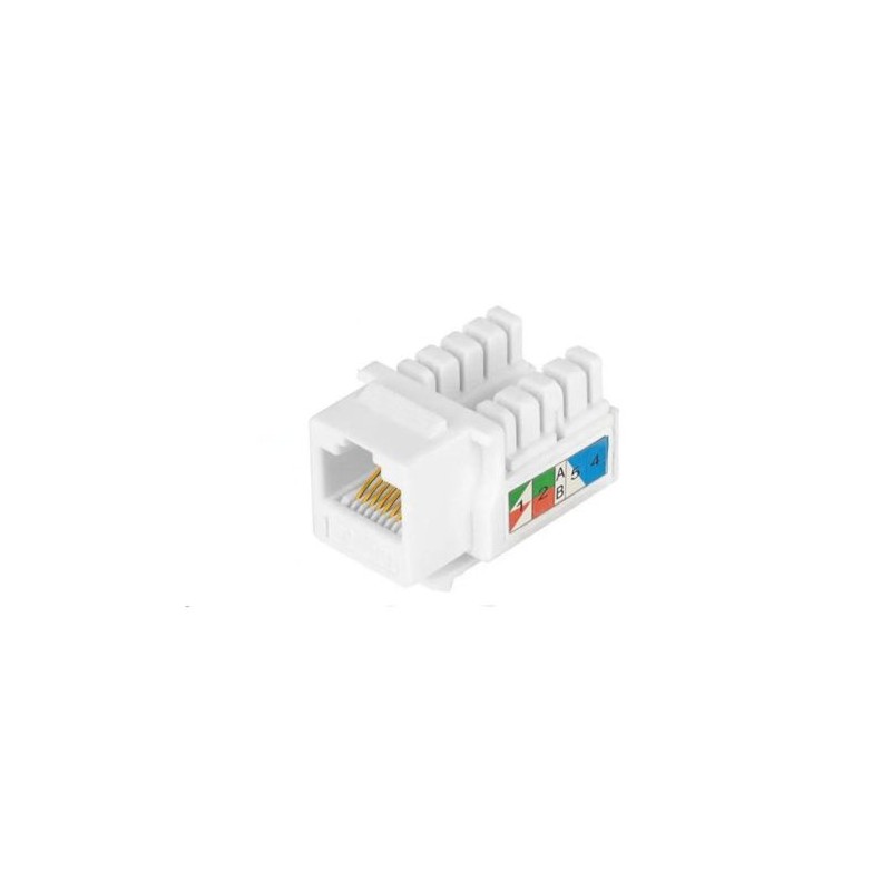 Conector de Red RJ45 Hembra Cat.6 90º