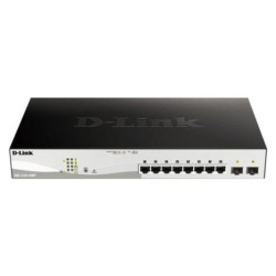 Switch de Red D-LINK DGS-1210-10MP - 8 Puertos · RJ-45 · 10/100/1000Mbps