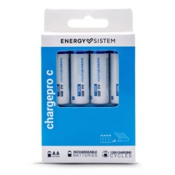 Pack 4 Pilas Recargables ENERGY SISTEM Charge Pro C - AA · 1.5V · Estuche Organizador · USB Tipo C