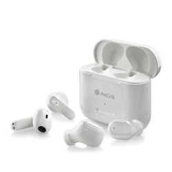 Auriculares Inalámbricos NGS Articaduo  - BT 5.1 · Microfono · Estuche de Carga · Blanco