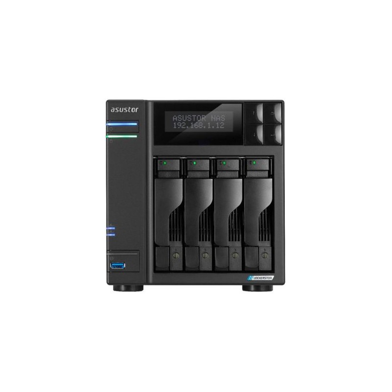 Servidor NAS ASUSTOR Lockerstor 4 Gen2 - Intel · 4GB · 4 Bahias · LAN