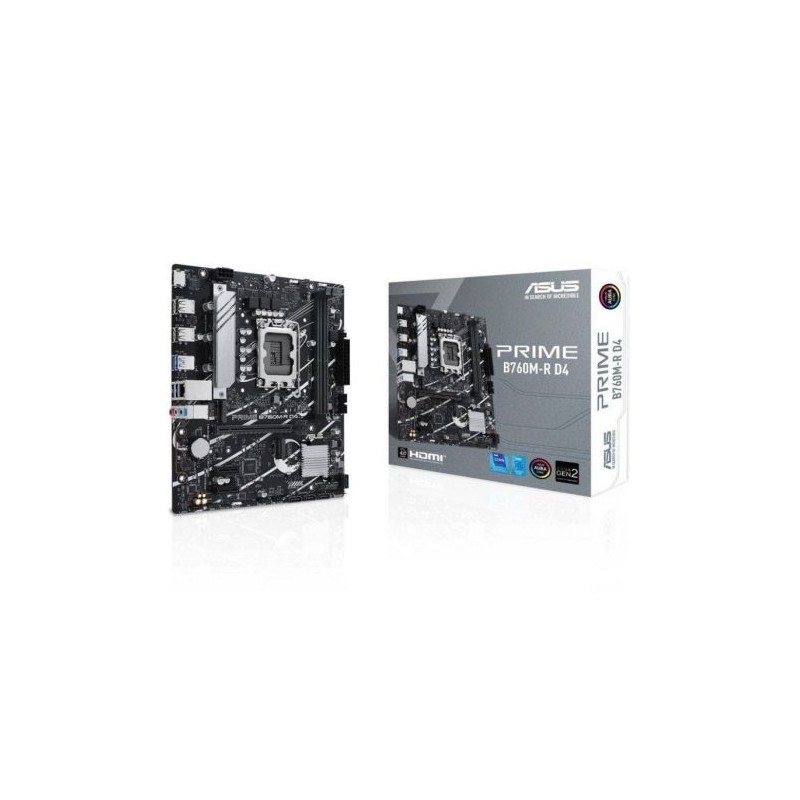 Placa Base ASUS B760M-R D4 - Socket 1700 · DDR4 · Micro ATX