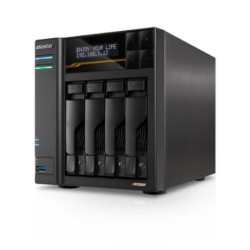 Servidor NAS ASUSTOR Lockerstor 4 - AMD Ryzen · 16GB · 4 Bahias · LAN