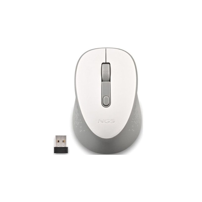 Ratón Inalámbrico NGS Dew - USB · 800DPI · Blanco