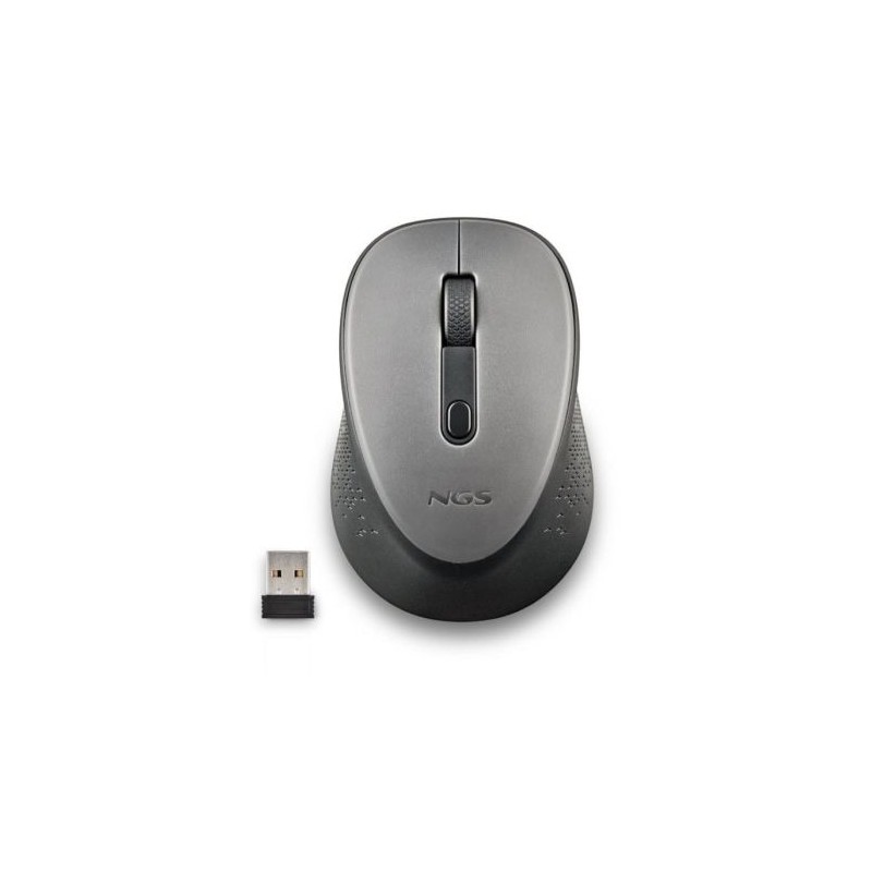 Ratón Inalámbrico NGS Dew - USB · 800DPI · Gris