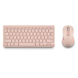 Pack Inalámbrico Silencioso NGS Fantasy  - USB · Teclado y Ratón · Rosa