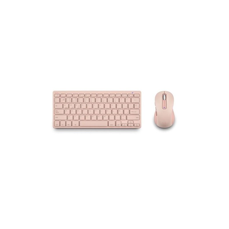 Pack Inalámbrico Silencioso NGS Fantasy  - USB · Teclado y Ratón · Rosa