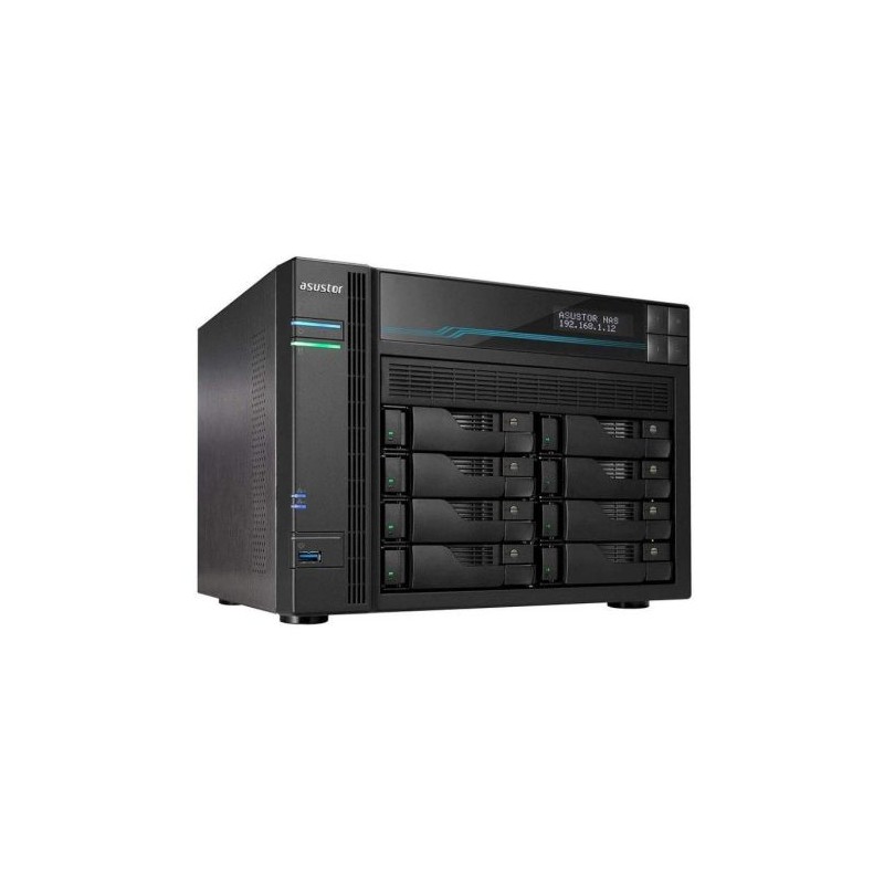 Servidor NAS ASUSTOR Lockerstor 8 - Intel · 8GB · 8 Bahias · LAN