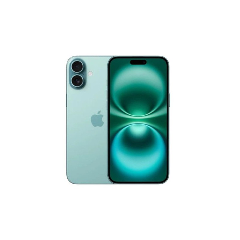 Smartphone APPLE iPhone 16 MYED3QL/A - Chip A18 · 6.1 Súper Retina XDR · 256GB · iOs 18 · Verde Azulado