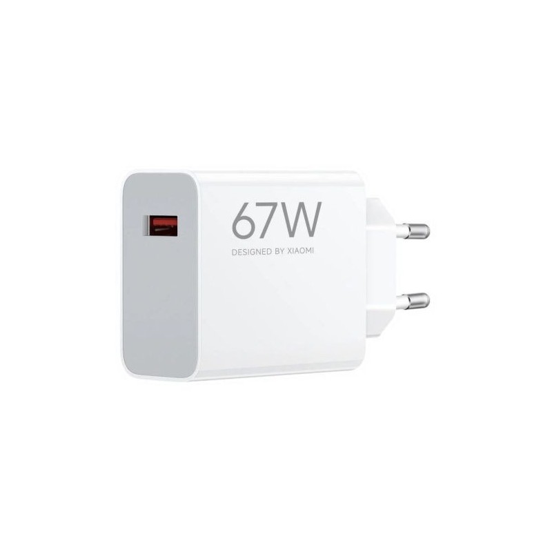 Cargador de Pared XIAOMI Travel - 67W · USB Tipo A · Blanco