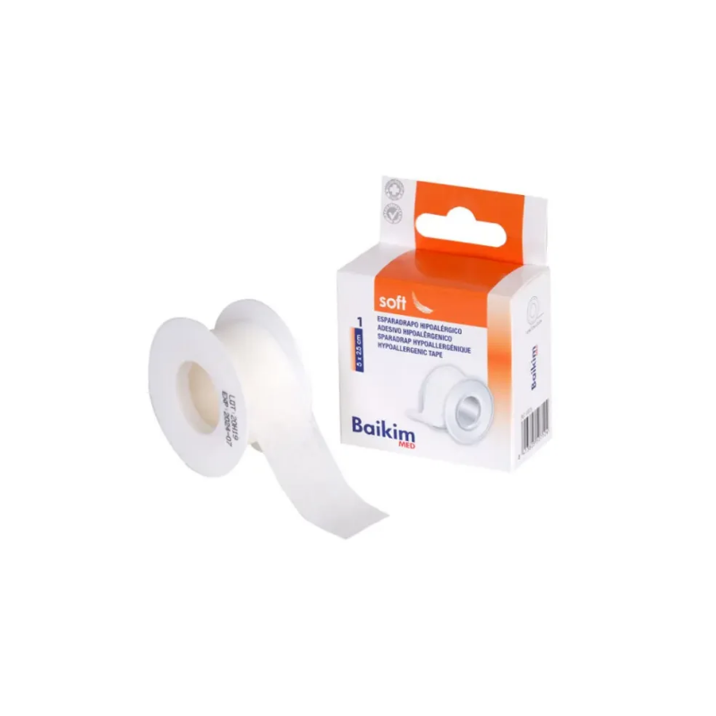 ESPARADRAPO PAPEL HIPOALERGENICO BLANCO 5x2.5cm