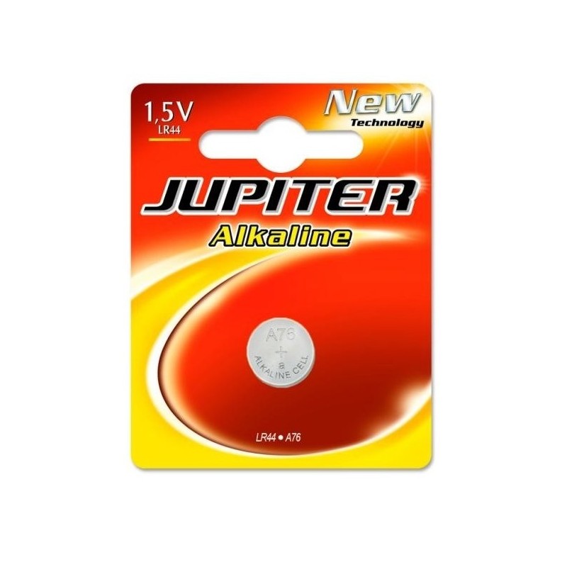 PILA JUPITER LR44 /A76 DE BOTON ALCALINA 1.5V