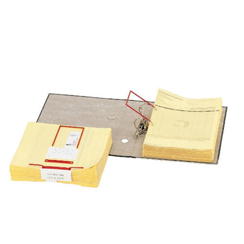 CAJA 100 ENCUADERNADORES DE CLIP 12X8,5 ROJO ELBA 100580277