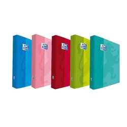 CARPETA DE ANILLAS 4X25 TAPA EXTRADURA A4+ COLORES SURTIDOS SCHOOL OXFORD 400106671